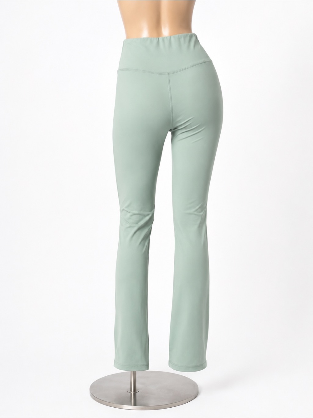 SHEIN Mint Green High Waist Flare Leggings | Soft Stretch Yoga Pants M - Picture 3 of 6